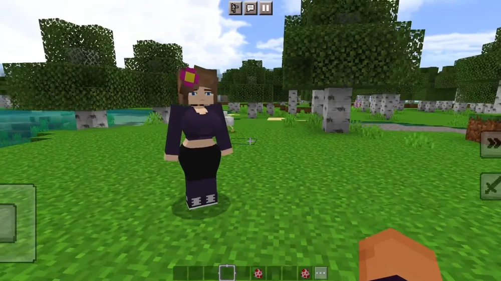 Jenny Mod Minecraft - Interactive NPC companion mod featuring custom characters and animations